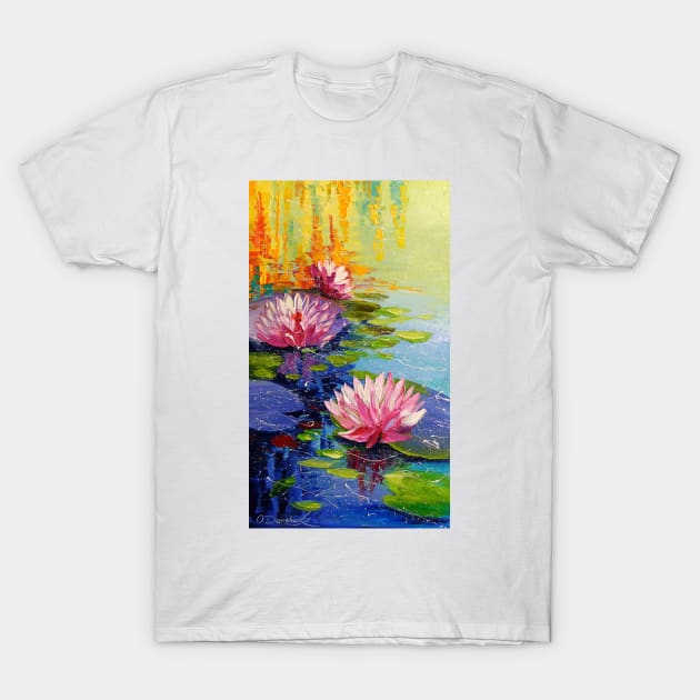 Pond and Lily T-Shirt by OLHADARCHUKART